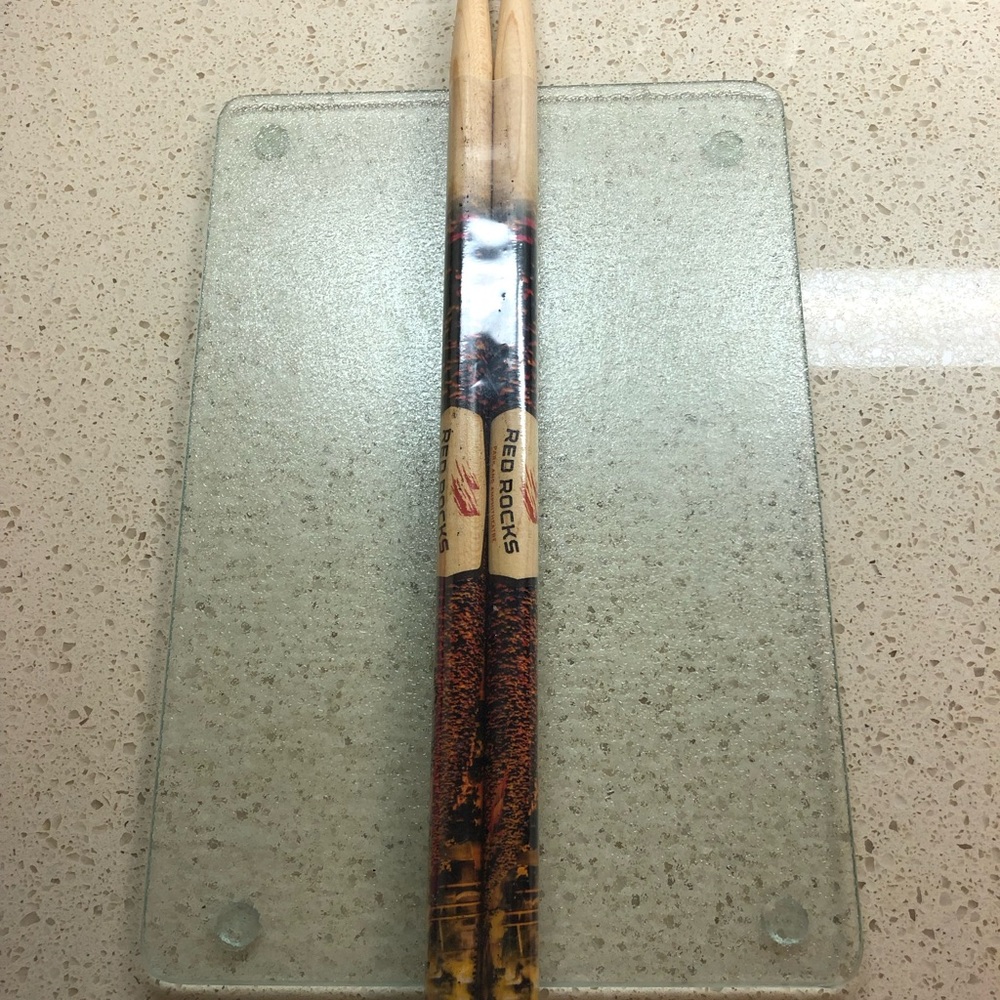 Red Rocks Amphitheater drum sticks
